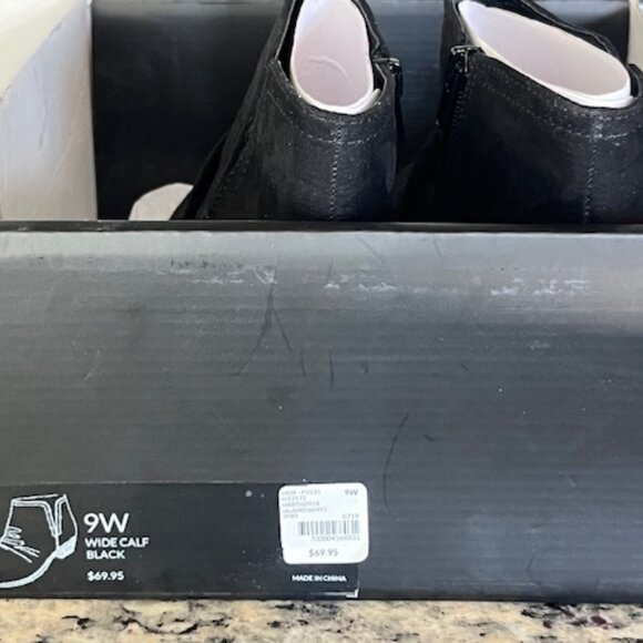 Lane Bryant Faux Suede Scrunch Ankle Boot Booties Size 9W NEW - Picture 8 of 8